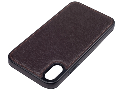 Synthetic Leather Back Cover for iPhone XR - Brown