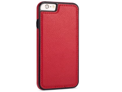 Synthetic Leather Back Cover for iPhone 6s Plus/6 Plus - Red
