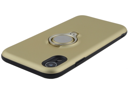 Impact Case With Ring Holder for iPhone XR - Gold