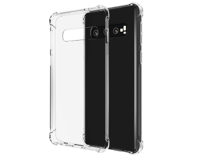 Gel Case with Bumper Edges for Samsung Galaxy S10+ - Clear Soft Cover