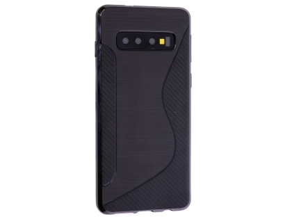 Wave Case for Samsung Galaxy S10+ - Black Soft Cover