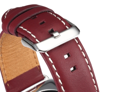 Premium Leather Band for 38/40 mm Apple Watch  - Rosewood