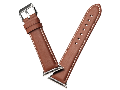 Premium Leather Band for 38/40 mm Apple Watch  - Caramel