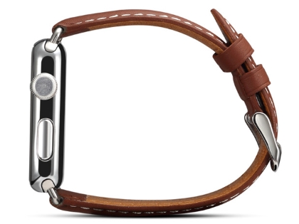 Premium Leather Band for 38/40 mm Apple Watch  - Caramel