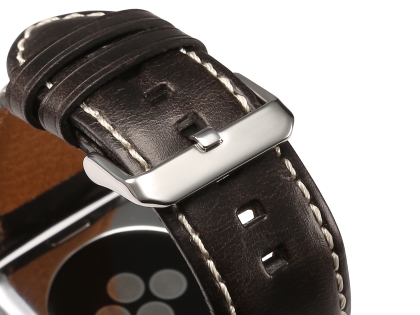 Premium Rustic Inspired Leather Band for 38/40 mm Apple Watch  - Charcoal