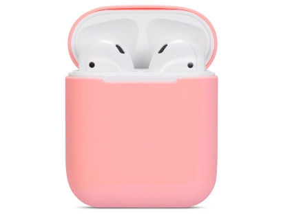 Soft Silicone Case for Apple AirPods  - Peach Sleeve