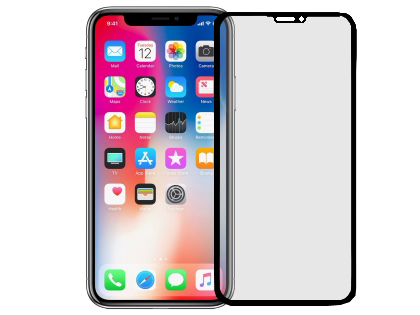 Anti Glare Tempered Glass Screen Protector for the Apple iPhone Xs Max - Black