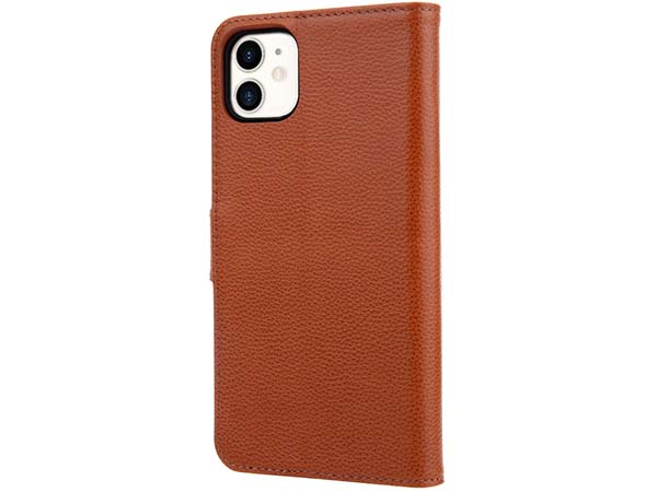 Premium Leather Wallet Case for Apple iPhone 11 - Caramel