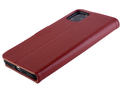 Premium Leather Wallet Case for Apple iPhone 11 Pro Max - Rosewood