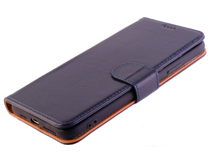 Premium Leather Wallet Case for Apple iPhone 11 Pro Max - Midnight Blue