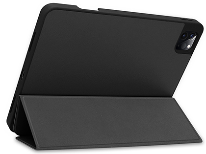 Premium Slim Synthetic Leather Flip Case with Stand for iPad Pro 11 (2020) - Black