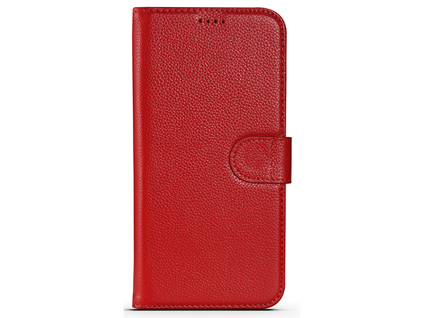 Premium Leather Wallet Case for Apple iPhone 12 Pro Max - Red