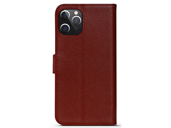 Premium Leather Wallet Case for Apple iPhone 12 Pro - Rosewood