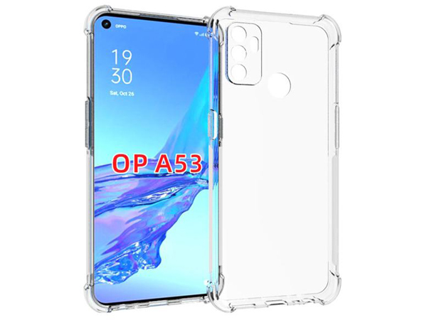 Gel Case with Bumper Edges for OPPO A53s/A53 (2020) - Clear Soft Cover