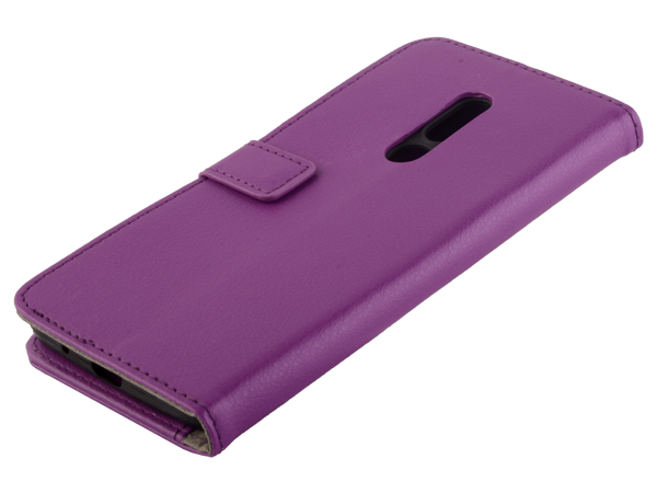 Synthetic Leather Wallet Case with Stand for Nokia C3 (2020) - Purple Leather Wallet Case