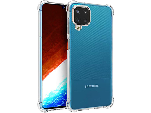 Gel Case with Bumper Edges for Samsung Galaxy A12 - Clear Soft Cover