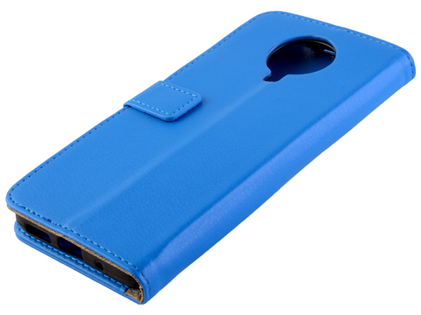Synthetic Leather Wallet Case with Stand for Nokia G10 - Blue Leather Wallet Case