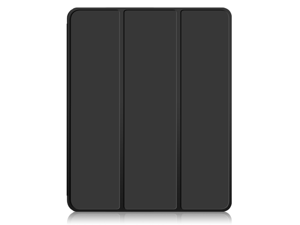 Premium Slim Synthetic Leather Flip Case with Stand for iPad Pro 12.9 5th Gen (2021) - Black