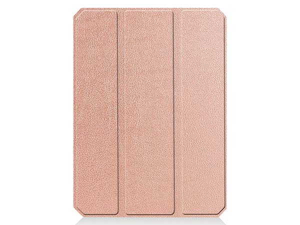 Slim Synthetic Leather Case with Stand and Pen Holder for the iPad mini 6 (2021) - Rose Gold