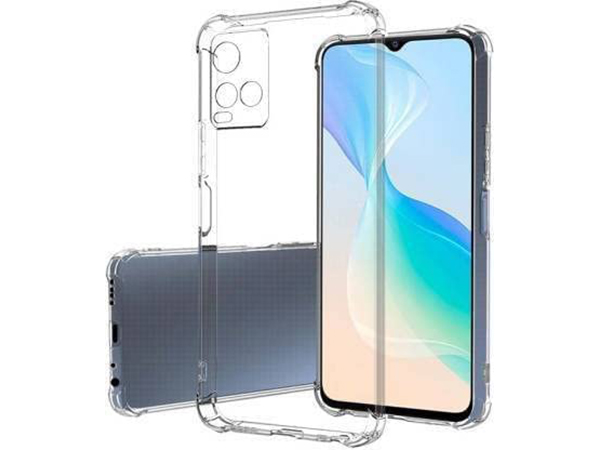 Gel Case with Bumper Edges for Vivo Y21 - Clear Soft Cover