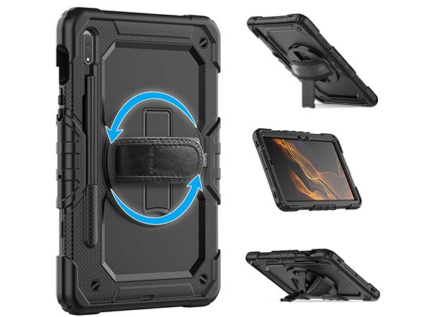 Rugged Impact Case for Samsung Galaxy Tab S8 - Classic Black | Mobile-Mate