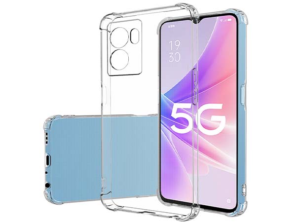 Gel Case with Bumper Edges for OPPO A77 5G (2022) - Clear Soft Cover