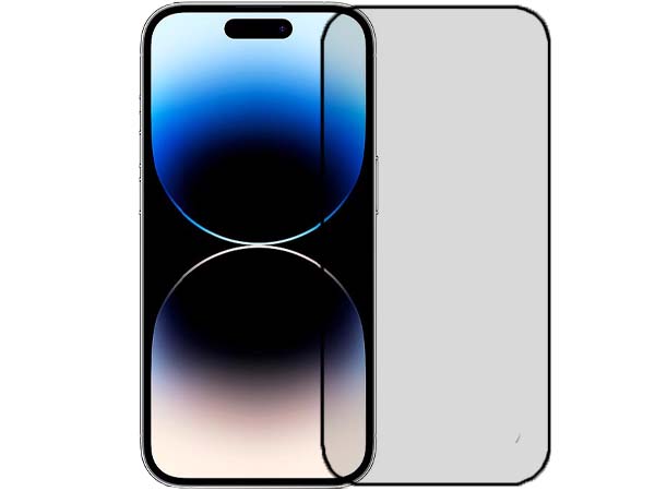 3D Full Coverage Tempered Glass Screen Protector for iPhone 14 Pro - Black