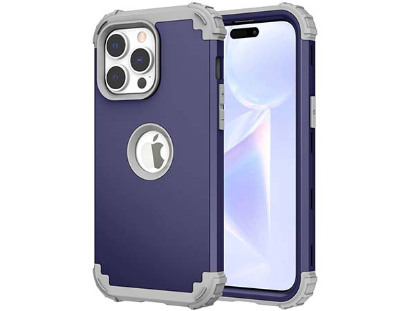Defender Case for iPhone 14 Pro Max - Navy Impact Case