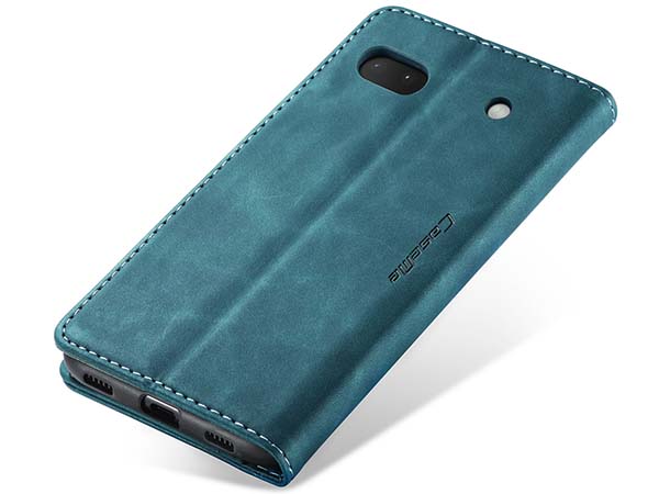 CaseMe Slim Synthetic Leather Wallet Case with Stand for Google Pixel 6a - Teal