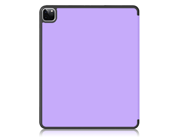 Premium Slim Synthetic Leather Flip Case with Stand for iPad Pro 12.9 6th Gen (2022) - Lilac