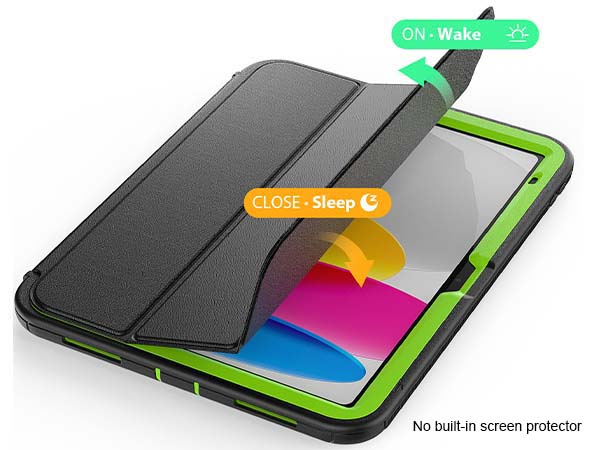 Impact Case with Detachable Cover for iPad 10th Gen 10.9 (2022) - Green