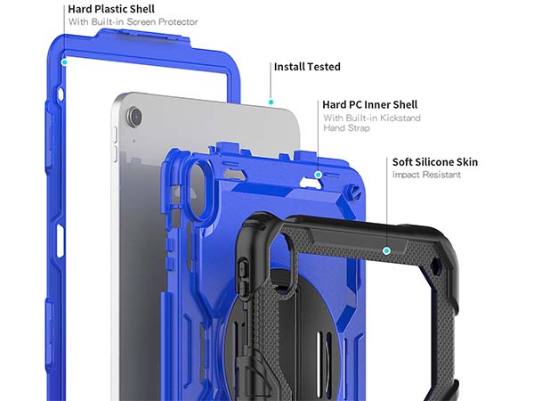 Rugged Impact Case for iPad 10th Gen 10.9 (2022) - Blue