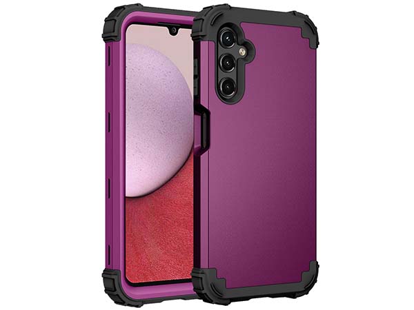 Defender Case for the Samsung Galaxy A14 - Purple Impact Case
