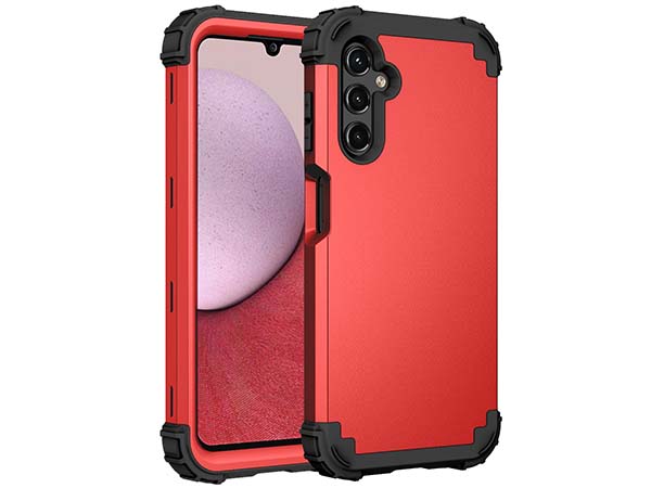 Defender Case for the Samsung Galaxy A14 - Red Impact Case
