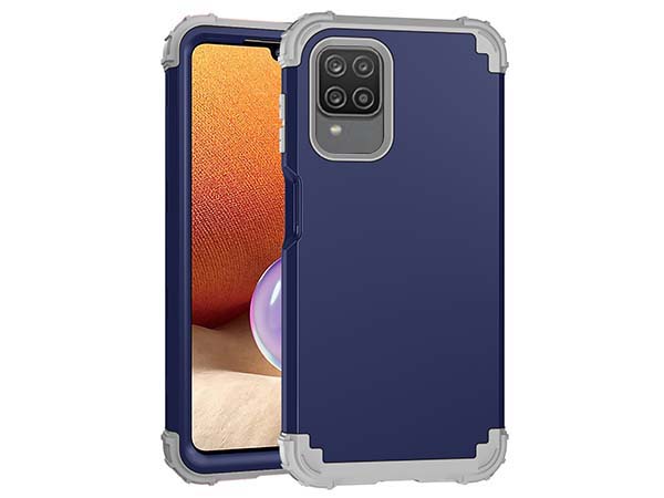 Defender Case for the Samsung Galaxy A12 - Navy Impact Case
