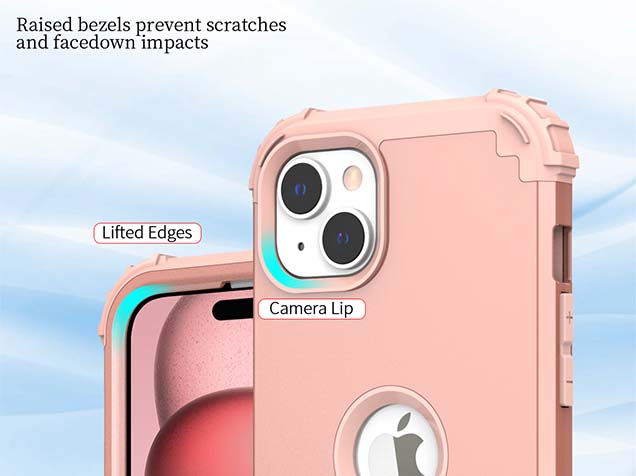 Defender Case for iPhone 15 Plus - Pink