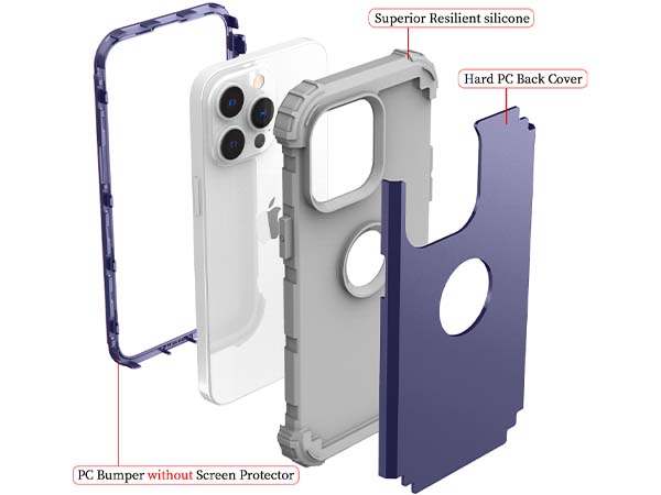 Defender Case for iPhone 15 Pro - Navy