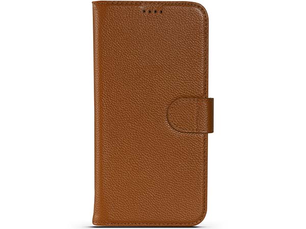 Premium Leather Wallet Case for Apple iPhone 15 Pro Max - Caramel