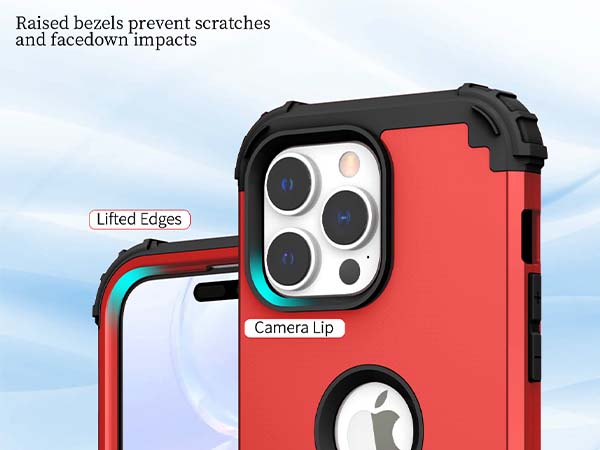 Defender Case for iPhone 15 Pro Max - Red