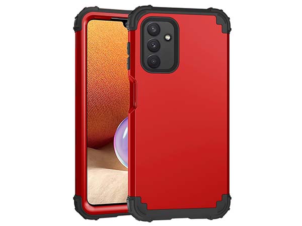 Defender Case for the Samsung Galaxy A13 5G - Red Impact Case