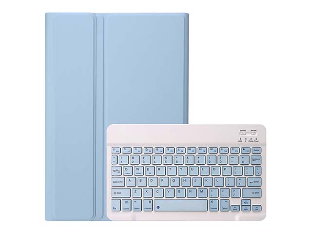 Keyboard and Case for Samsung Galaxy Tab A9+ 11 inches - Light Blue Keyboard