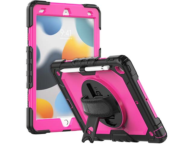 Rugged Impact Case for Apple iPad 9th Gen 10.2 - Pink