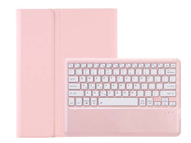 Keyboard and Case for Samsung Galaxy Tab S9 FE+ - Light Pink Keyboard