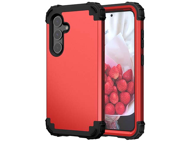Defender Case for the Samsung Galaxy S24+ - Red Impact Case