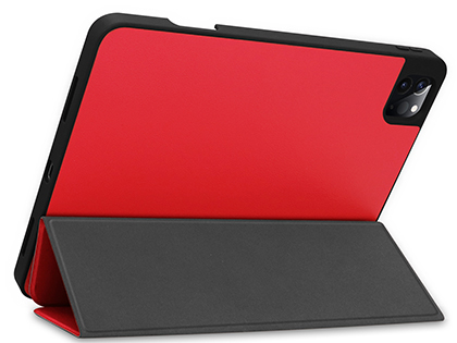 Premium Slim Synthetic Leather Flip Case with Stand for iPad Pro 12.9 (18/20) - Red