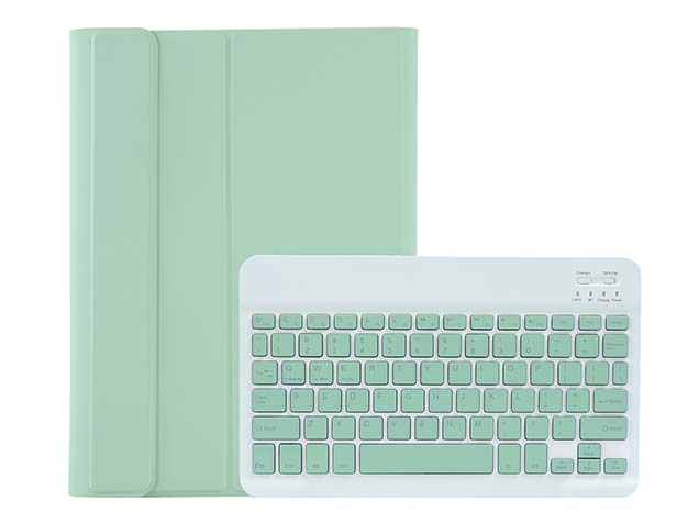 Keyboard and Case for Samsung Galaxy Tab S9 FE - Mint Keyboard