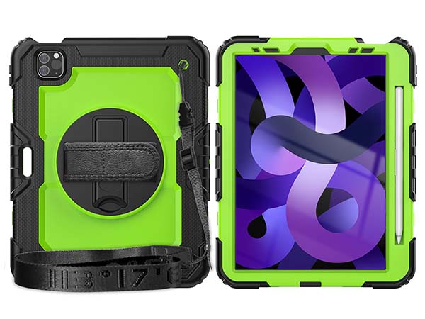 Rugged Impact Case with Strap for iPad Pro 11 - 2020 (2nd Gen) - Green Impact Case