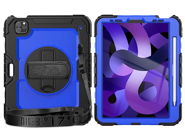 Rugged Impact Case with Strap for iPad Pro 11 - 2022 (4th Gen) - Blue Impact Case
