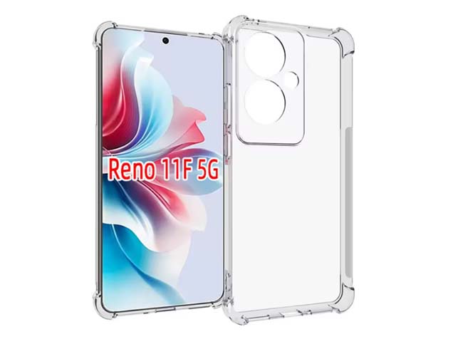 Gel Case with Bumper Edges for OPPO Reno11 F - Clear Soft Cover