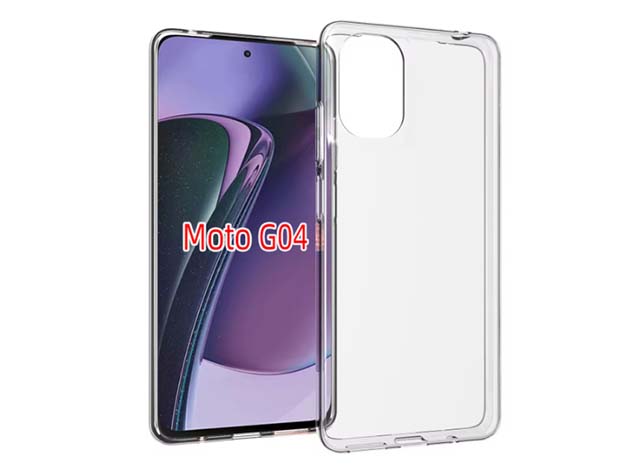 Ultra Thin Gel Case for Motorola Moto G04 - Clear Soft Cover